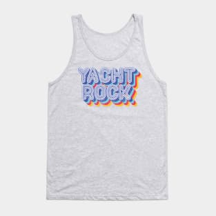 Psychedelic Fade Yacht Rock Party Boat Drinking graphic Tank Top